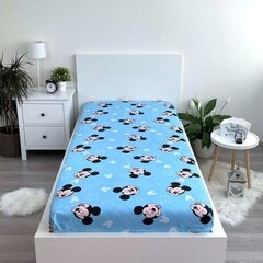 Простыня на резинке Mickey Blue, 90 х 200 см цена и информация | Сетки для кроватей | kaup24.ee
