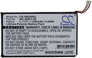 Garmin Nuvi 361-00051-00 -01 1200mAh hind ja info | Akud | kaup24.ee