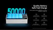 REMAX Chinen seeria PD20W+QC22.5W kiirlaaditav väline aku (Powerbank) LED valgustusega 50000mAh RPP-321 must hind ja info | Akupangad | kaup24.ee