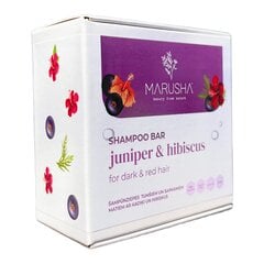 Tahke šampoon tumedatele juustele Marusha kadaka ja hibiskusega, 45 g hind ja info | Šampoonid | kaup24.ee