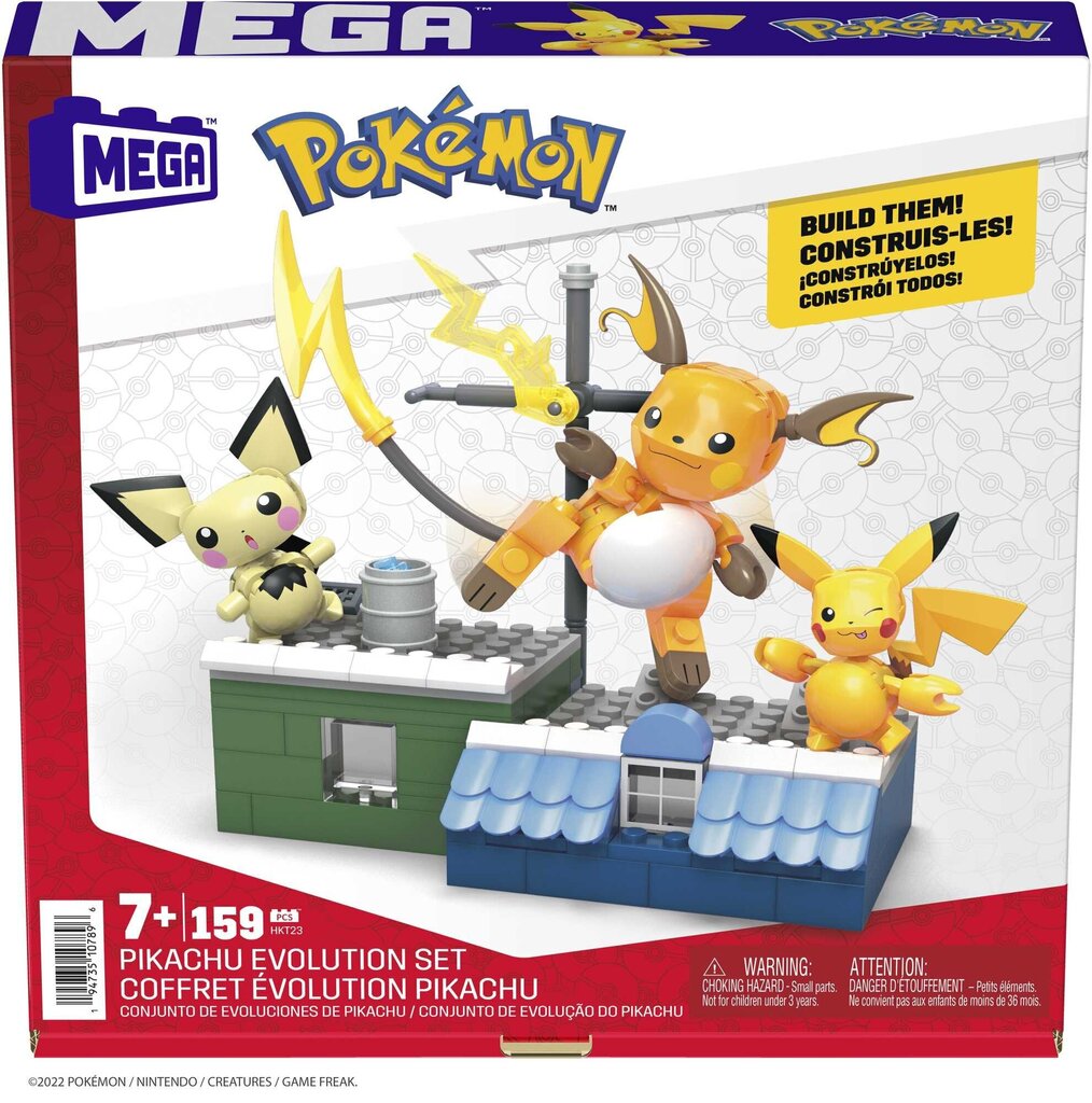 Konstruktor Mega Construx Pokemon Pikachu Evolutsioon hind ja info | Klotsid ja konstruktorid | kaup24.ee