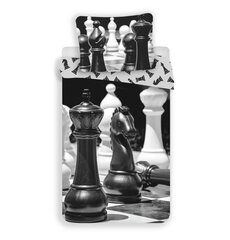 Photoprints Sweet Home laste voodipesukomplekt Chess, 140x200, 2-osaline hind ja info | Beebide ja laste voodipesu | kaup24.ee