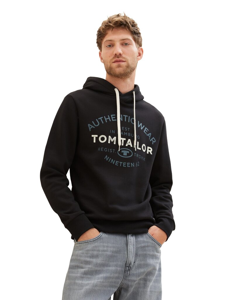 Tom Tailor dressipluus meestele 1038744*29999, must hind ja info | Meeste pusad | kaup24.ee