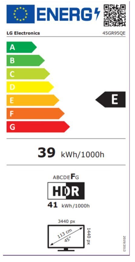 LG UltraGear 45GR95QE-B hind ja info | Monitorid | kaup24.ee