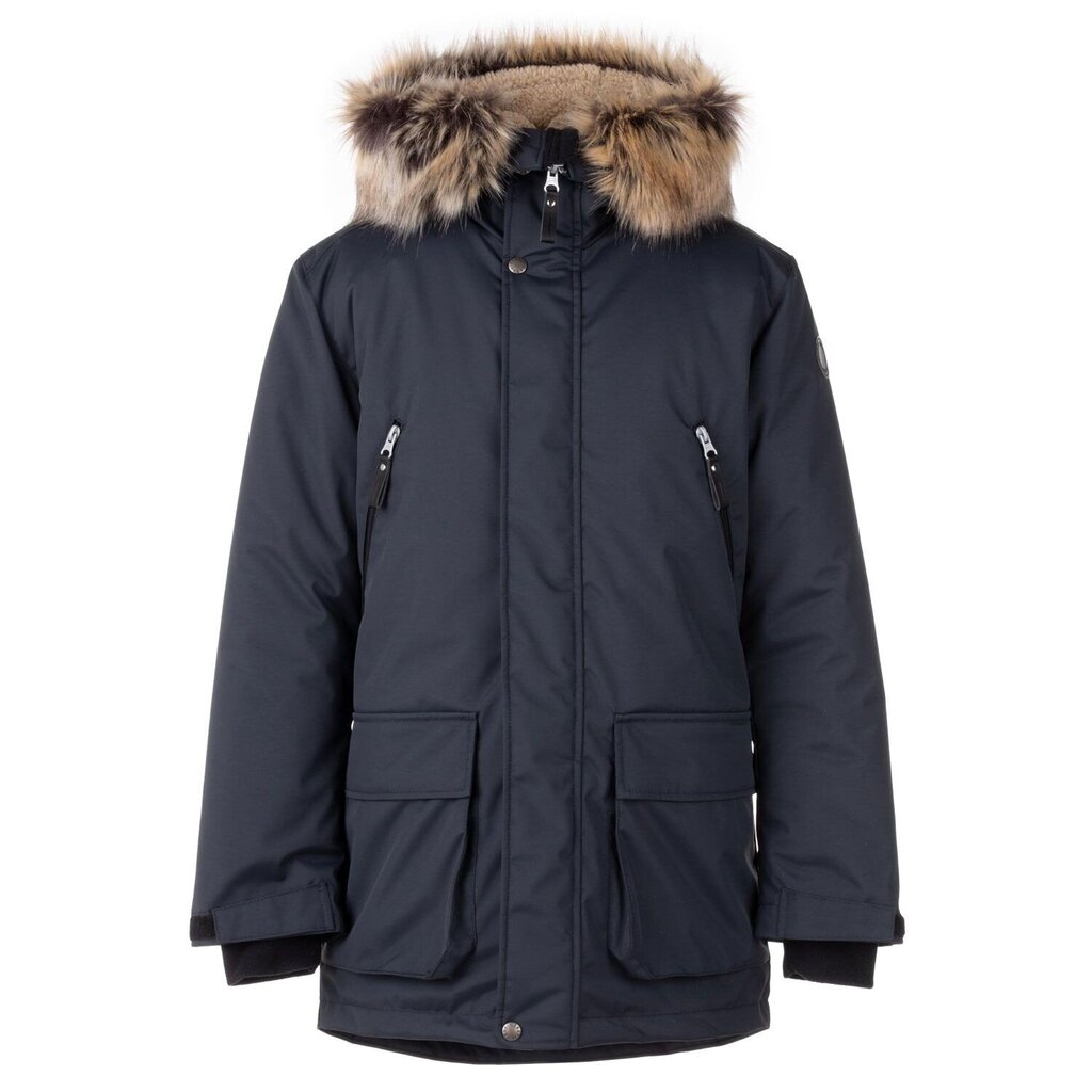 Lenne parka poistele 250g Renno 23369 A*950, must цена и информация | Poiste joped | kaup24.ee