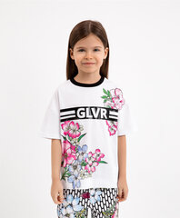 T-särk tüdrukule, valge цена и информация | Рубашки для девочек | kaup24.ee