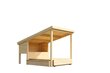 Liivakast Pipi1 katusega, leluriiuliga ja ratastel kaanega hind ja info | Liivakastid, liiv ja mänguasjad | kaup24.ee