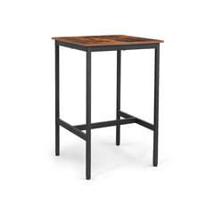 Барный стол Vasagle черный, коричневый цена и информация | Кухонные и обеденные столы | kaup24.ee