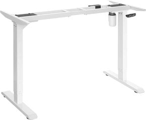 Reguleeritava laua raam Vasagle valge hind ja info | Arvutilauad, kirjutuslauad | kaup24.ee