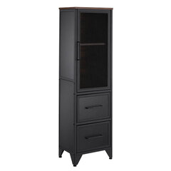 Кухонный шкаф Vasagle черный, коричневый цена и информация | Кухонные шкафчики | kaup24.ee