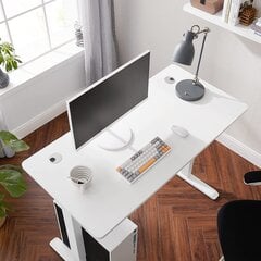 Столешница для электрического стола Vasagle белая цена и информация | Компьютерные, письменные столы | kaup24.ee