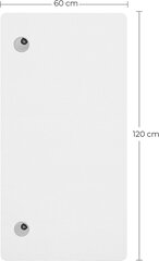 Столешница для электрического стола Vasagle белая цена и информация | Компьютерные, письменные столы | kaup24.ee