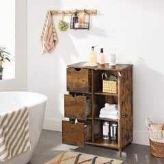 Шкаф для ванной Vasagle коричневый цена и информация | Шкафчики для ванной | kaup24.ee