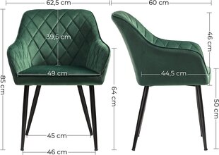 Köögitool Vasagle 50 cm hind ja info | Söögilaua toolid, köögitoolid | kaup24.ee