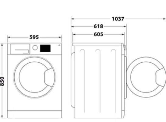 Indesit MTWC91083WSPT цена и информация | Pesumasinad | kaup24.ee