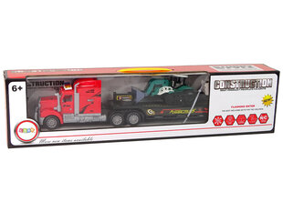 Kaugjuhitav pukseerimissõiduk koos lisaseadmetega, punane hind ja info | Poiste mänguasjad | kaup24.ee
