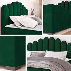 Кровать Beretini 140x200см, зеленая цена и информация | Кровати | kaup24.ee