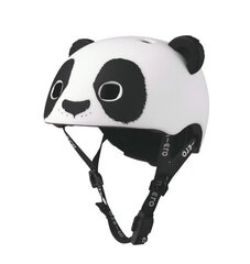 Kiiver Micro 3D Panda, valge/must цена и информация | Шлемы | kaup24.ee