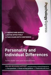 Psychology Express: Personality and Individual Differences: (Undergraduate Revision Guide) цена и информация | Книги по социальным наукам | kaup24.ee