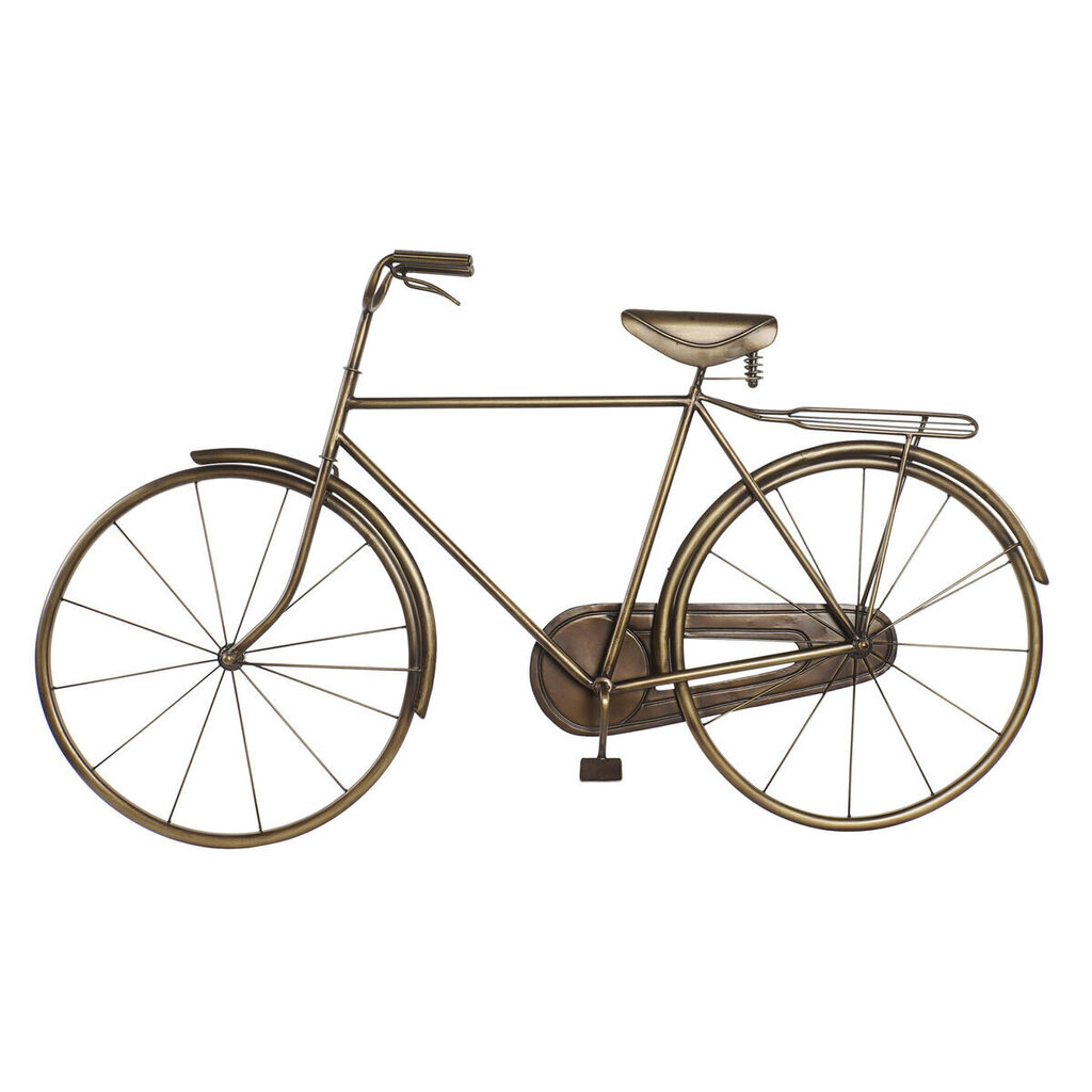 Dekoratiivkuju DKD Home Decor Jalgratas Kuldne Metall (108 x 8 x 63 cm) hind ja info | Sisustuselemendid | kaup24.ee