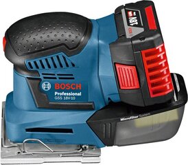 Вибрационная шлифовальная машина Bosch GSS 18 V-LI 06019D0201 цена и информация | Шлифовальные машины | kaup24.ee