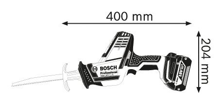 Kolbsaag Bosch GSA 18 V-LIC 06016A5001 hind ja info | Elektrilised saed, mootorsaed ja tarvikud | kaup24.ee