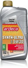 Масло Ardeca Synth-Ultra 5W-30, 1 л цена и информация | Моторные масла | kaup24.ee