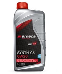 Масло Ardeca Synth-C5 0W-20, 1 l цена и информация | Моторные масла | kaup24.ee