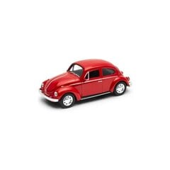 Volkswagen Beetle, punane, 1:34, Welly цена и информация | Коллекционные модели автомобилей | kaup24.ee