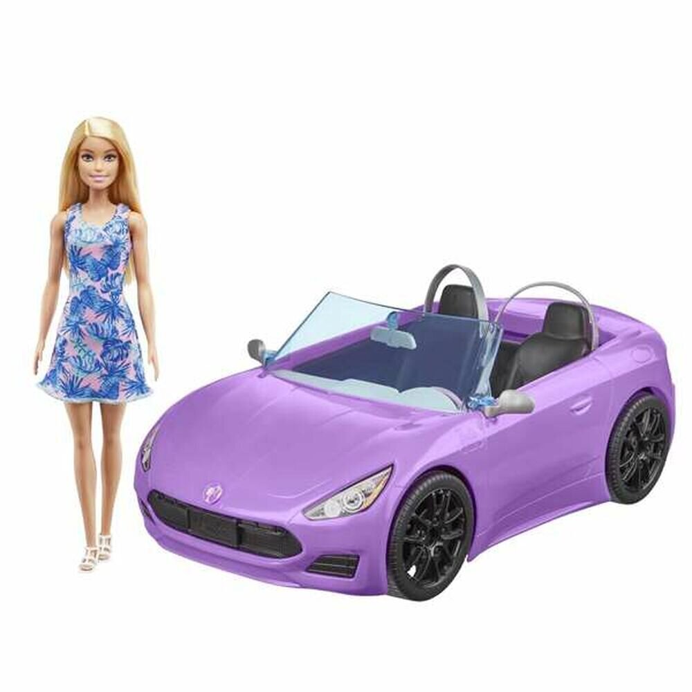 Mattel Barbie nukk ja tema lilla kabriolett hind ja info | Tüdrukute mänguasjad | kaup24.ee