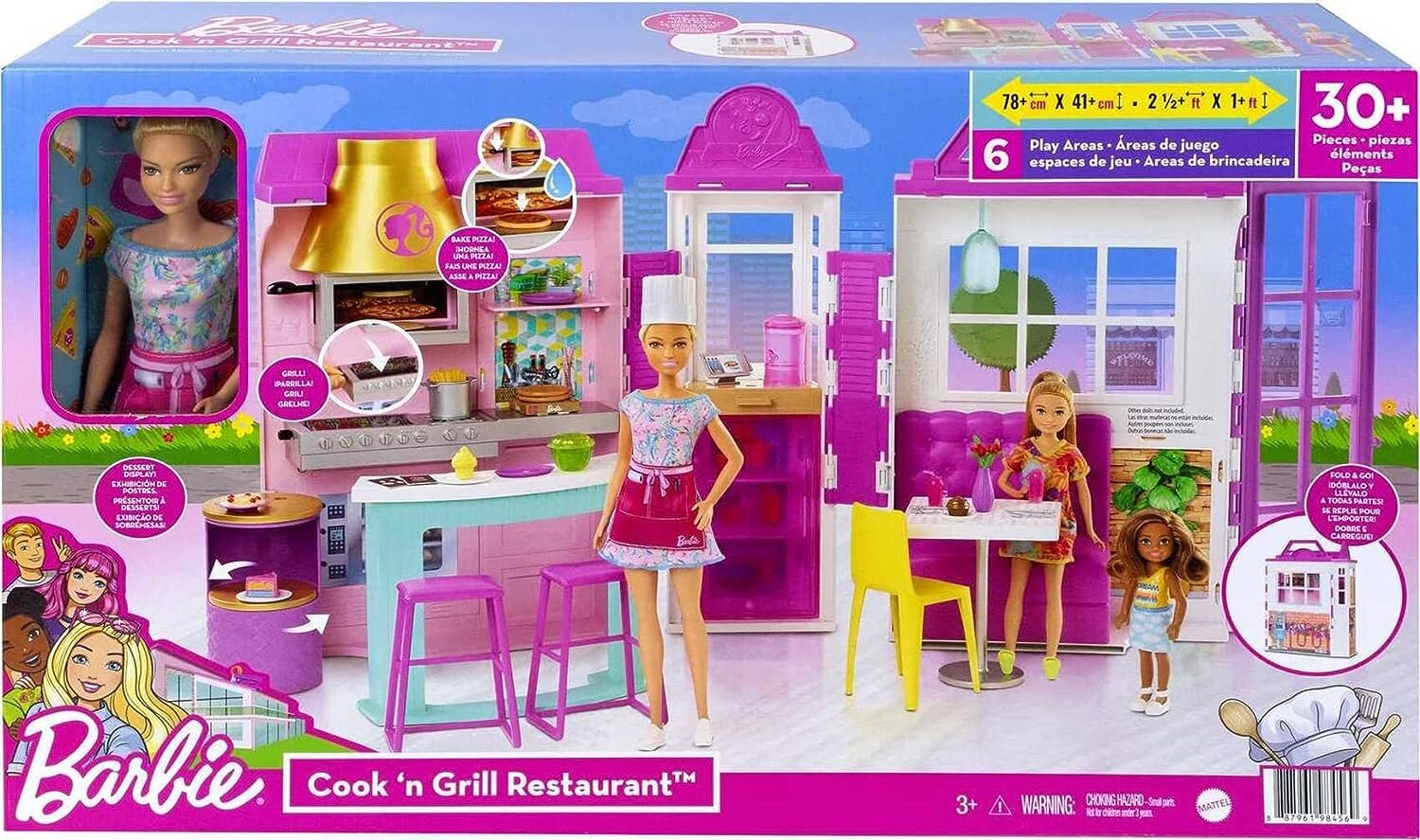 Barbie restoran, HBB91 цена и информация | Tüdrukute mänguasjad | kaup24.ee