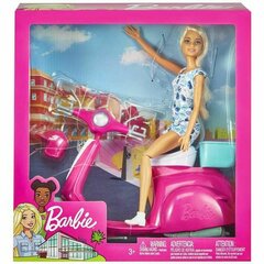 Виниловая кукла Barbie - Doll and Scooter (GBK85) 32 см цена и информация | Игрушки для девочек | kaup24.ee