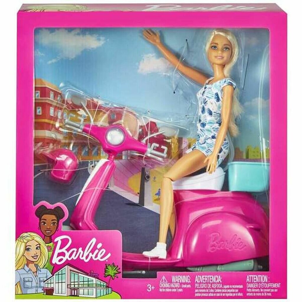 Barbie nukk ja tõukeratas, GBK85 цена и информация | Tüdrukute mänguasjad | kaup24.ee