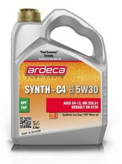 Õli Ardeca Synth-C4 5W-30, 5 l hind ja info | Mootoriõlid | kaup24.ee