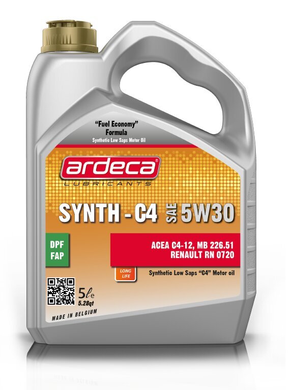 Õli Ardeca Synth-C4 5W-30, 5 l цена и информация | Mootoriõlid | kaup24.ee