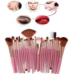 Комплект кистей для макияжа, 18 шт, Professional Make-Up Brush Set цена и информация | Кисти для макияжа, спонжи | kaup24.ee