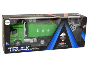 Lean Toys kaugjuhitav prügiveoauto, roheline hind ja info | Poiste mänguasjad | kaup24.ee