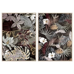 Картина DKD Home Decor 83 x 4,5 x 122,5 cm 83 x 4,5 x 123 cm Попугай Тропический (2 штук) цена и информация | Картины, живопись | kaup24.ee