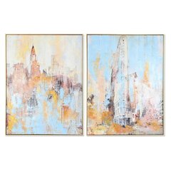 Картина DKD Home Decor Город, 60 x 3 x 80 см, 2 шт. цена и информация | Картины, живопись | kaup24.ee