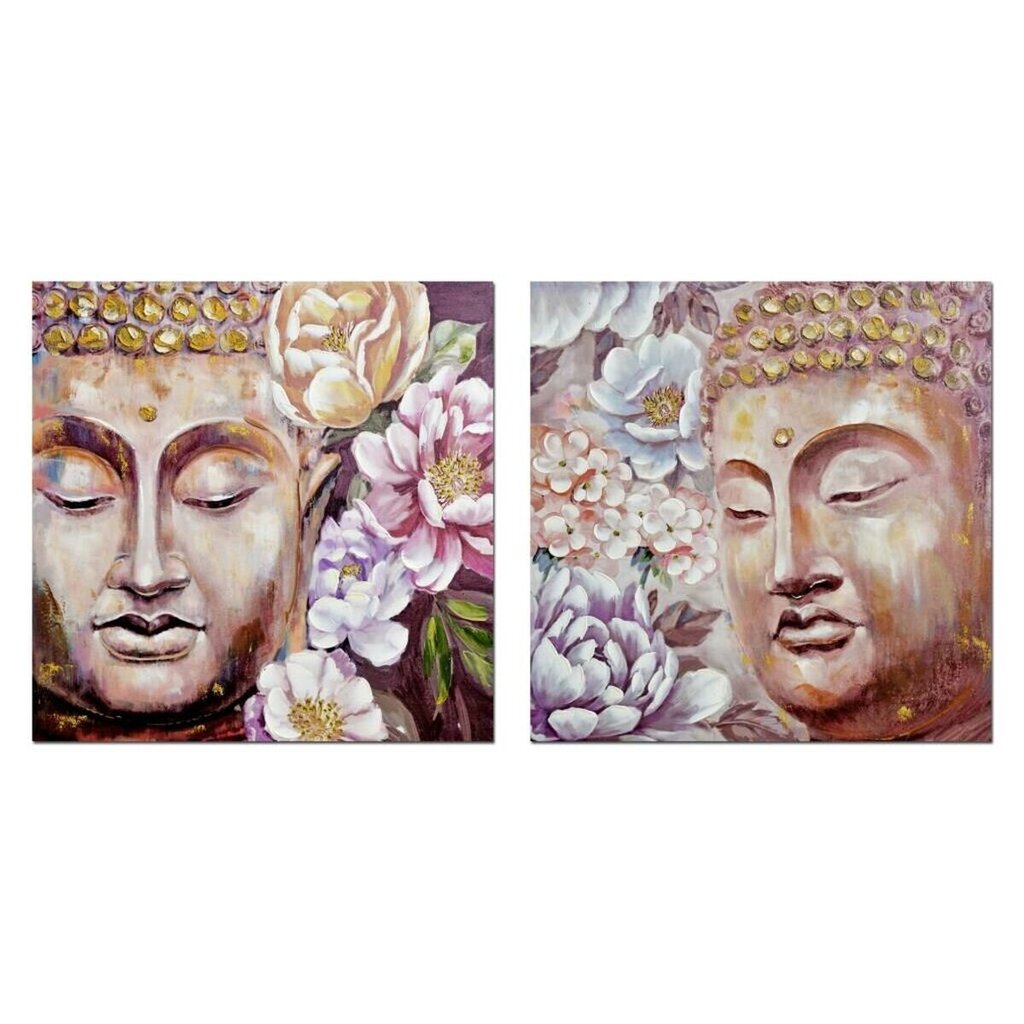 Maal DKD Home Decor Buddha 80 x 3 x 80 cm Idamaine (2 Ühikut) hind ja info | Seinapildid | kaup24.ee