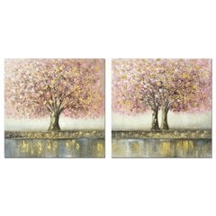 Картина DKD Home Decor Дерево, 80 x 3 x 80 см, (2 шт.) цена и информация | Картины, живопись | kaup24.ee