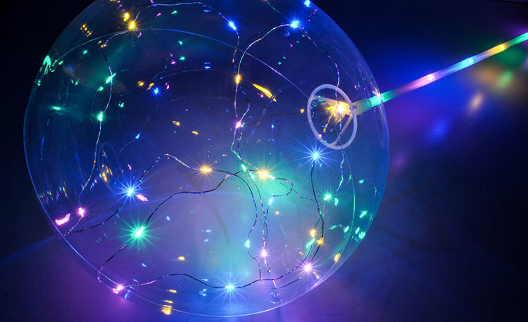 Valgusega LED õhupall цена и информация | Õhupallid | kaup24.ee