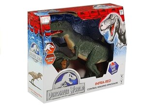Динозавр на дистанционном управлении со звуками, зеленый цена и информация | Игрушки для мальчиков | kaup24.ee