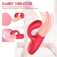 Keeleliigutusega rabbit vibraator, Livman, E-59 hind ja info | Vibraatorid | kaup24.ee