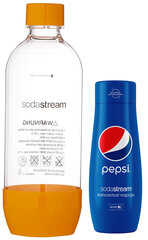 Komplekt: veepudel SodaStream oranž, Pepsi siirup hind ja info | Mulliveemasinad | kaup24.ee