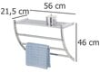 Käterätikuivati ​​koos riiuliga Weko, 21,5x56x46 cm hind ja info | Vannitoa sisustuselemendid ja aksessuaarid | kaup24.ee