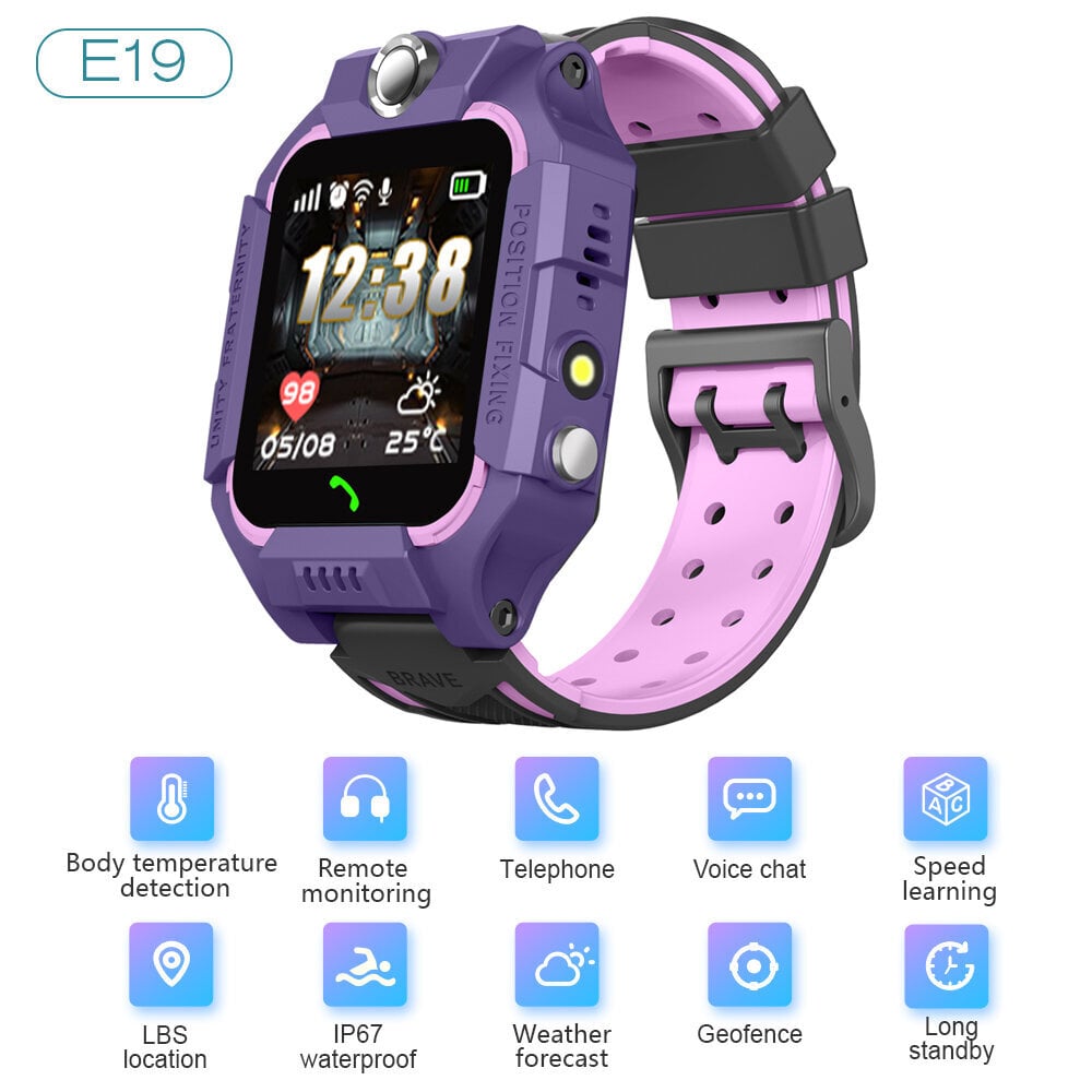 Q19 Purple цена и информация | Nutikellad (smartwatch) | kaup24.ee