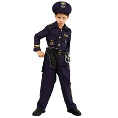 Kostium strój karnawałowy policjant kajdanki zestaw 3-8 lat цена и информация | Карнавальные костюмы | kaup24.ee
