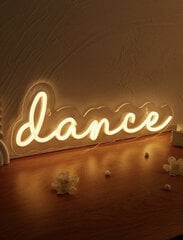 Neoondekoor "Dance", kollane, 37x13x1cm цена и информация | Настенные светильники | kaup24.ee