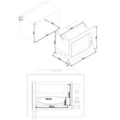 Continental Edison CEMOC34IXE 34 L 1100 W цена и информация | Микроволновые печи | kaup24.ee